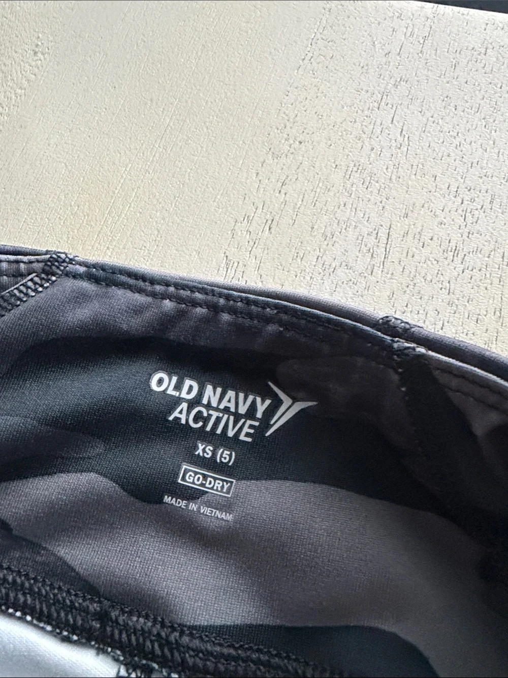 Old Navy Gray Camo Leggings with White Accent